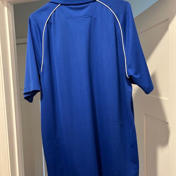 Fila Polo Shirt Men L Large Blue Collared Button Up Short Sleeve Golf Regular - Picture 2 of 5